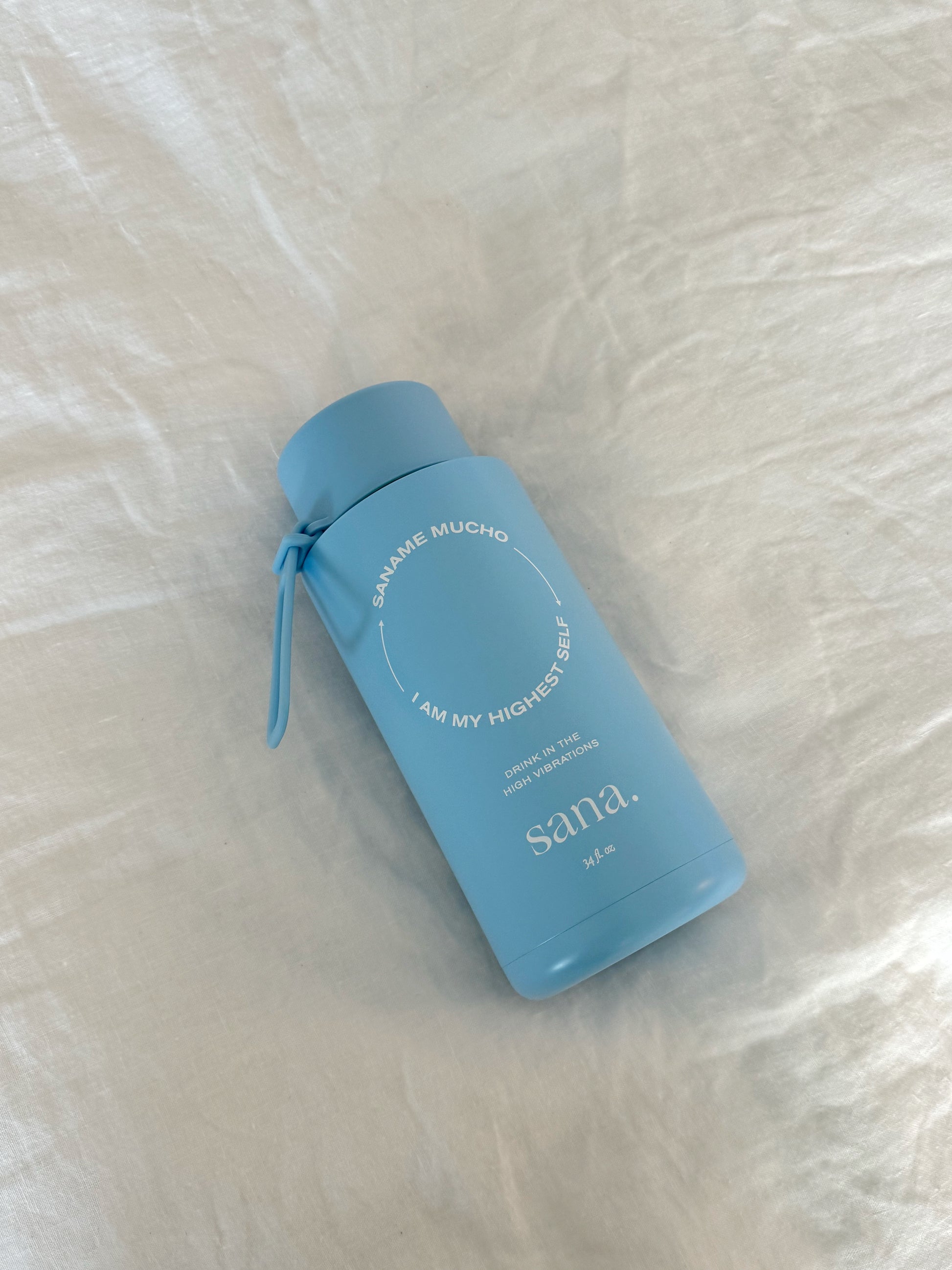 Sky Blue High Vibe Ceramic Water Bottle